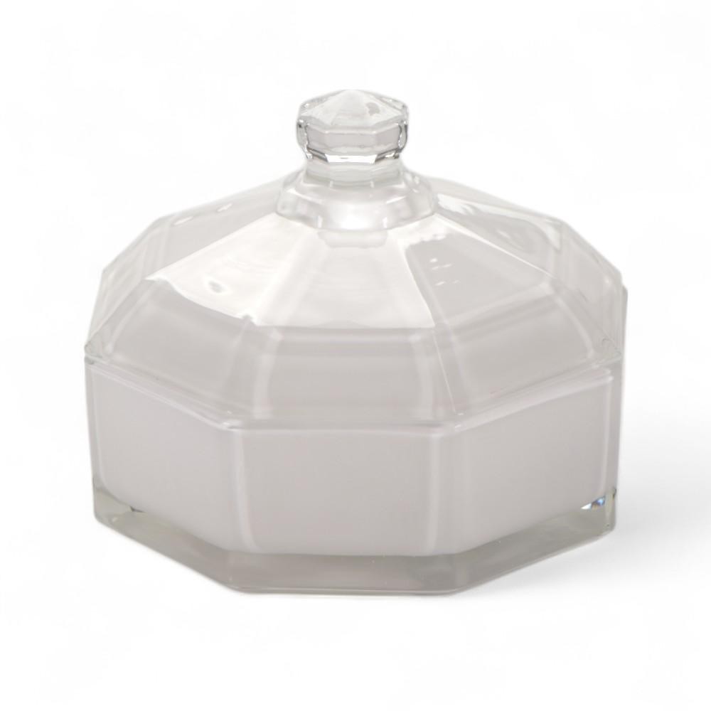 SCATOLA VETRO 12X12CM BIANCA